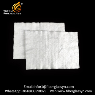 Tapete de agulha de fibra de vidro absorvente de som perfurado de vidro para filtro ou isolamento Isolamento térmico de 15 mm