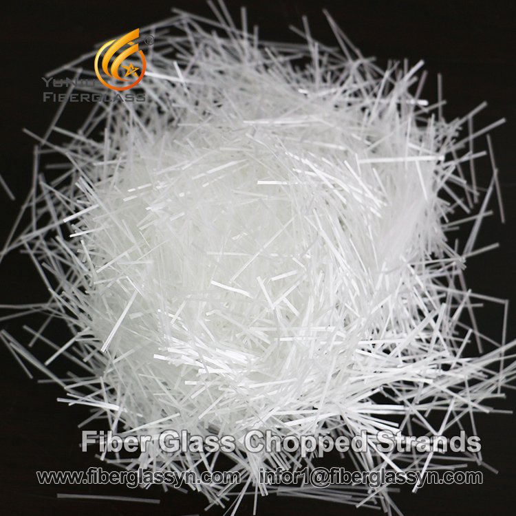 Fibra de vidro picada de melhor qualidade para produção em massa de fibras de vidro cortadas cimento para construção