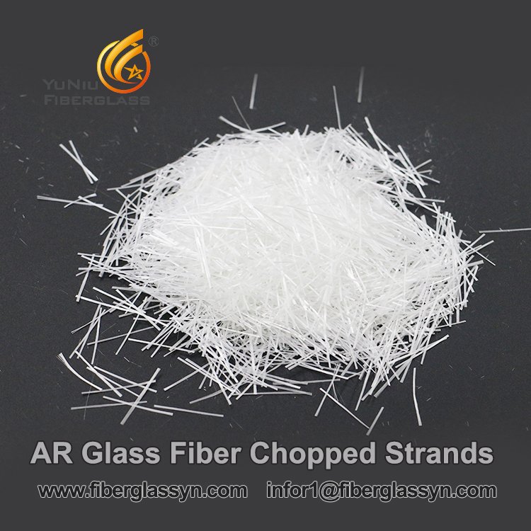 Compósitos de alta eficiência Fios picados de fibra de vidro para cimento 